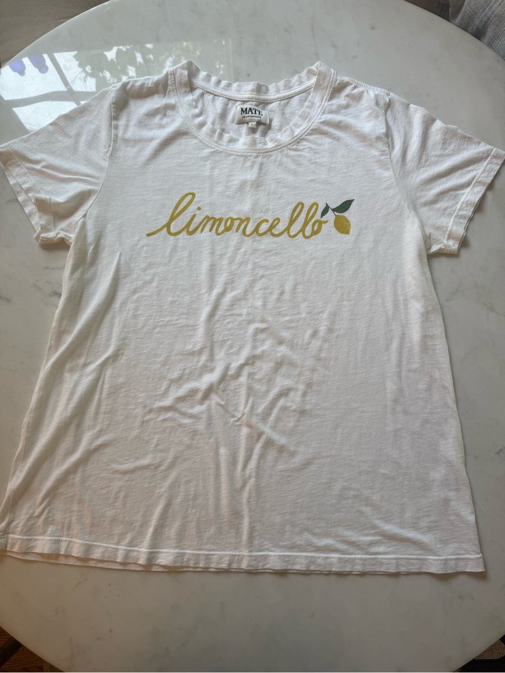 MATE for Anthropologie Limoncello T-shirt Large